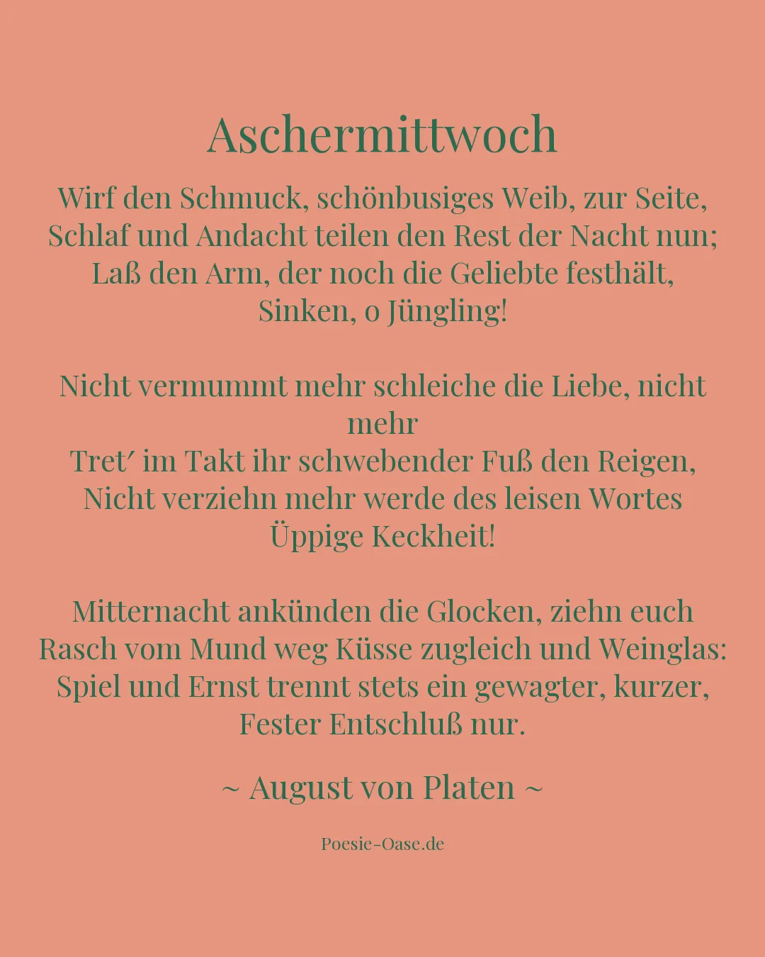 Illustration zu Aschermittwoch