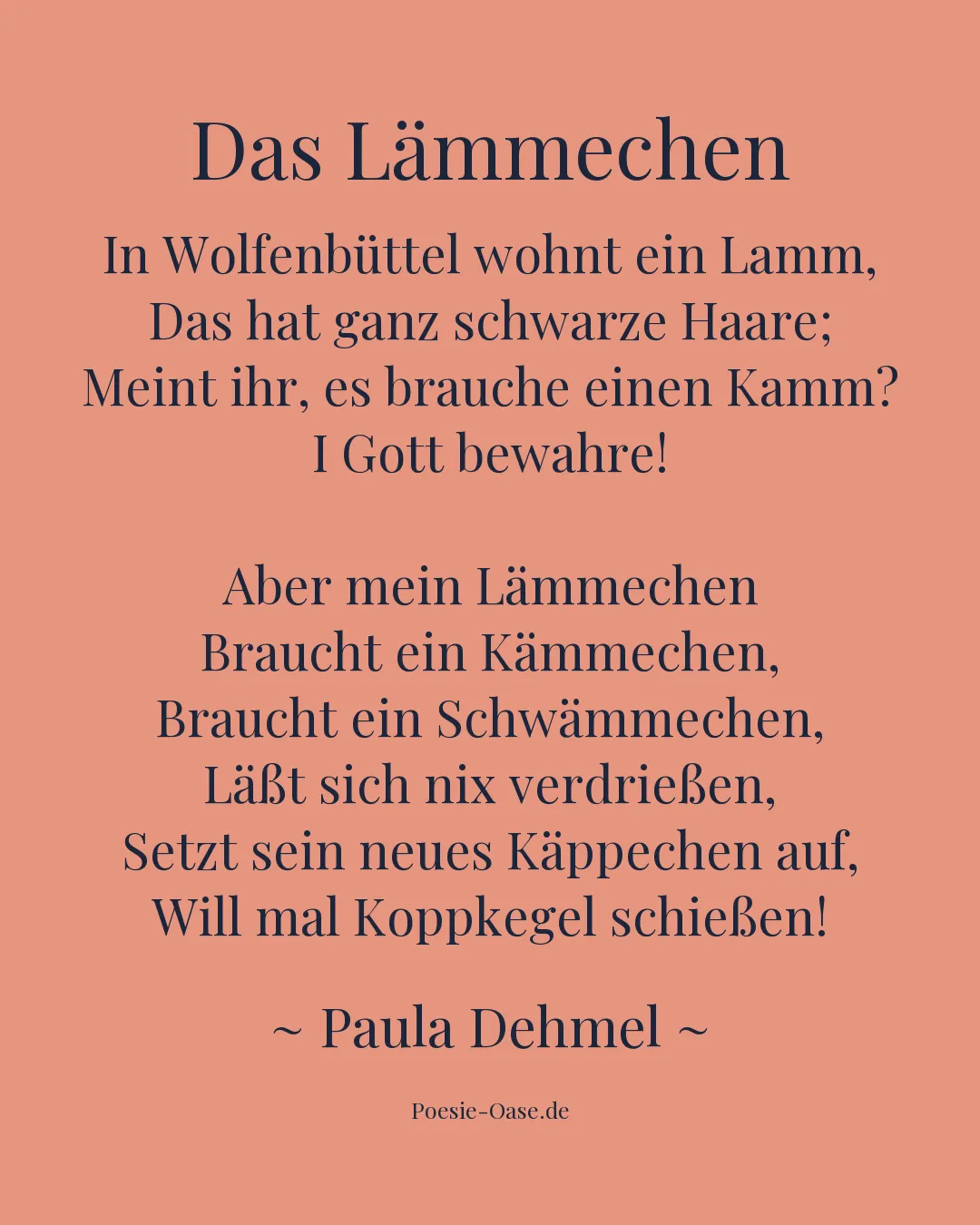 Illustration zu Das Lämmechen