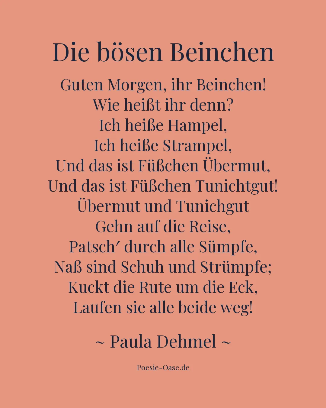 Illustration zu Die bösen Beinchen