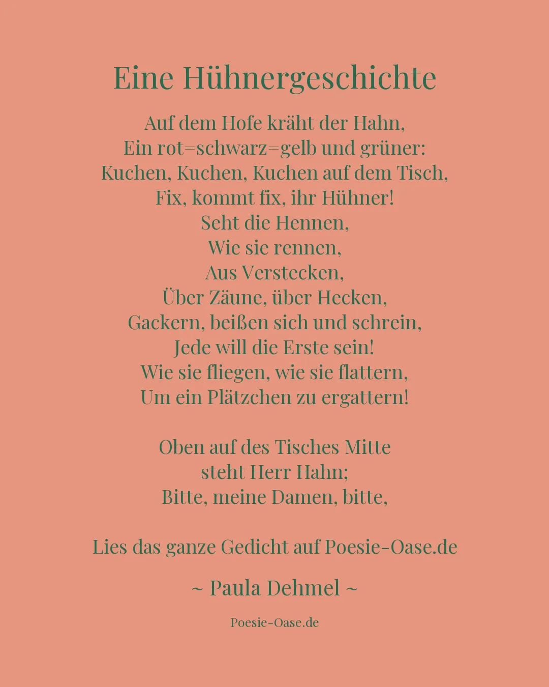 Illustration zu Eine Hühnergeschichte
