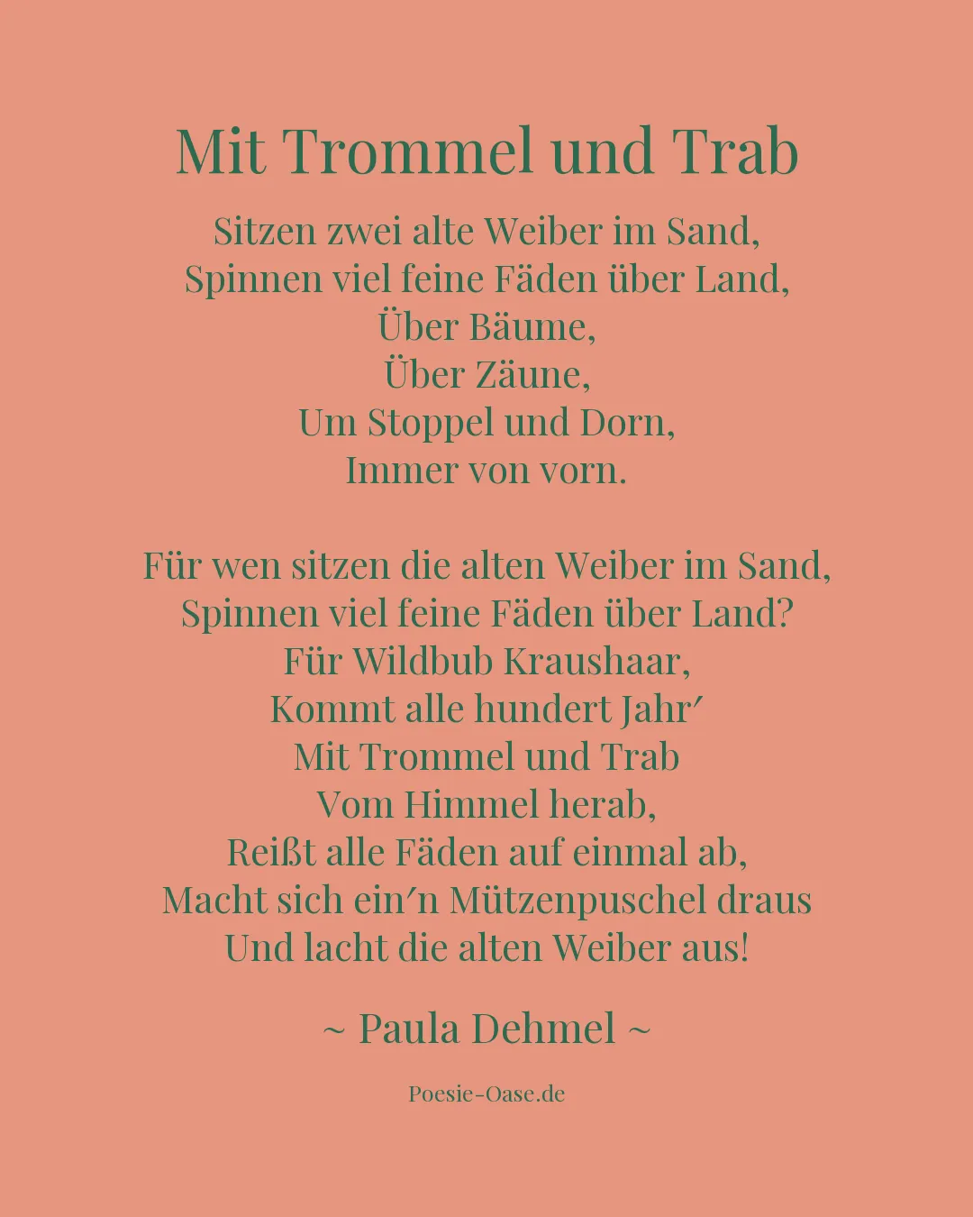 Illustration zu Mit Trommel und Trab