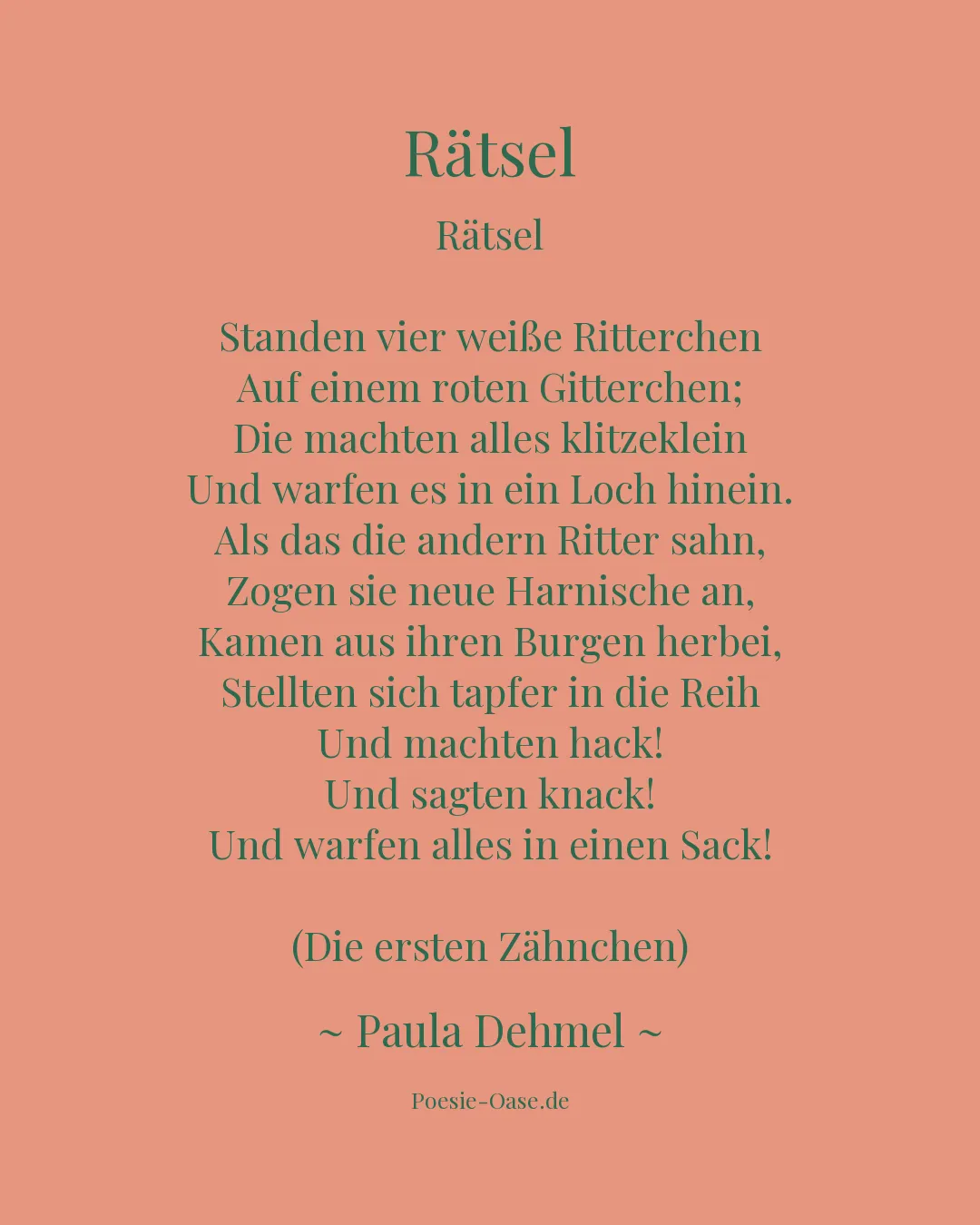 Illustration zu Rätsel
