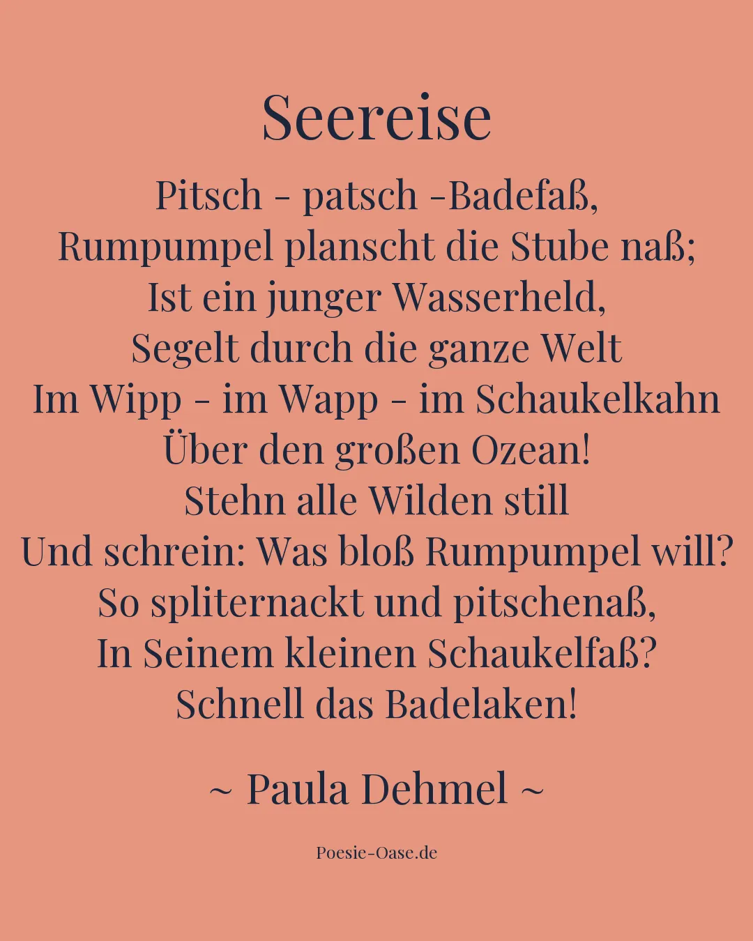 Illustration zu Seereise