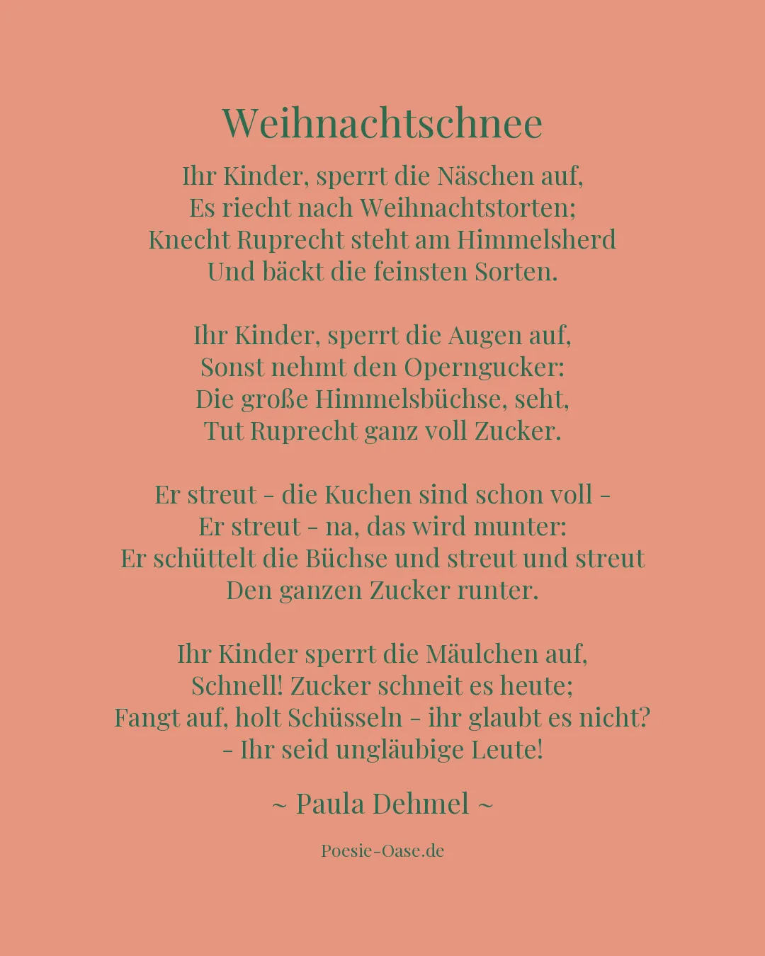 Illustration zu Weihnachtschnee