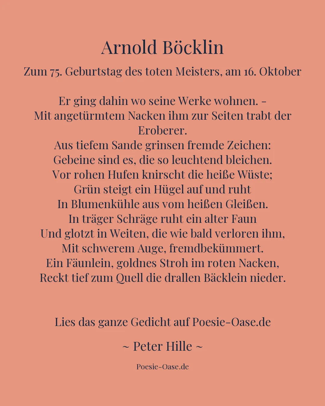 Illustration zu Arnold Böcklin