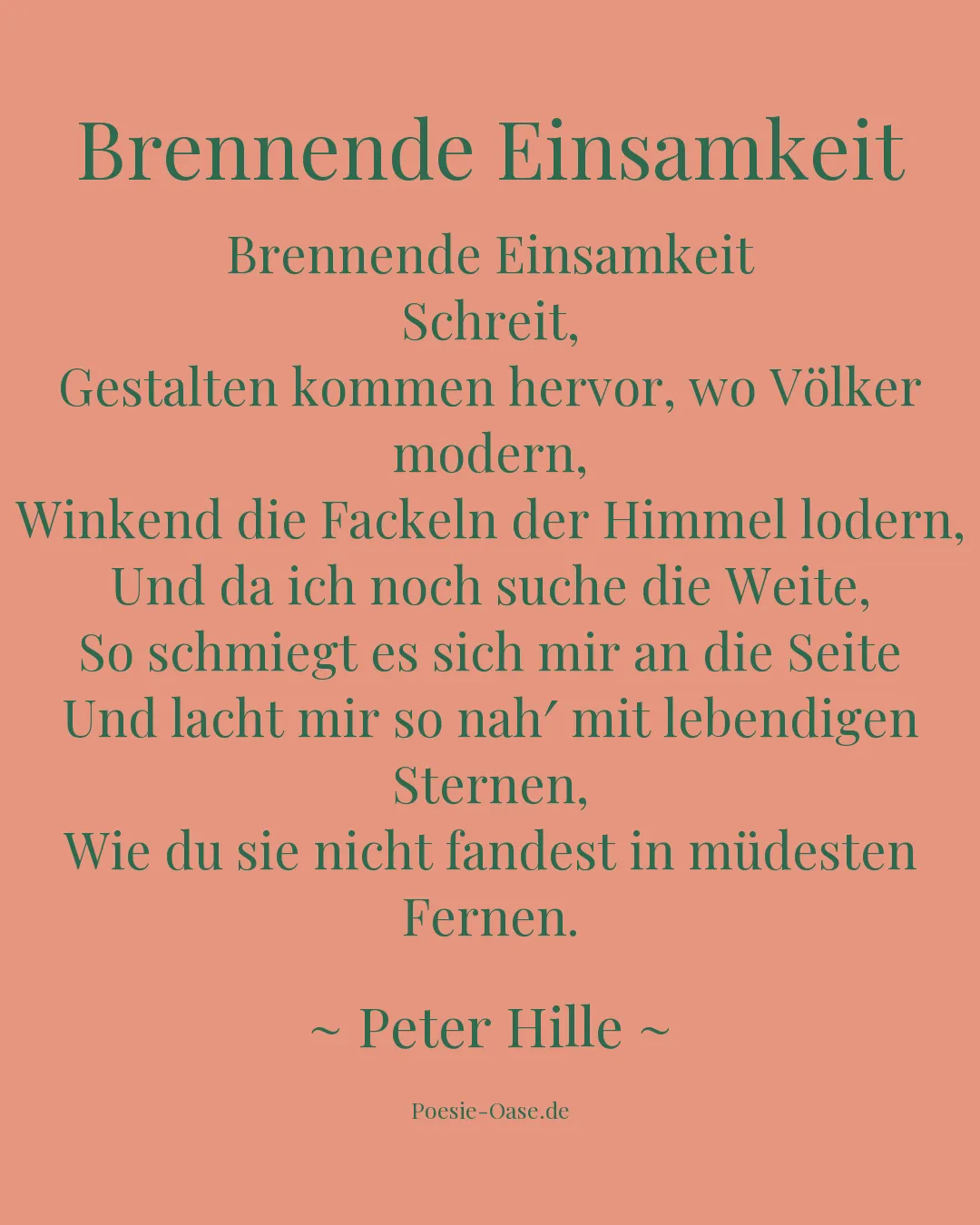 Illustration zu Brennende Einsamkeit
