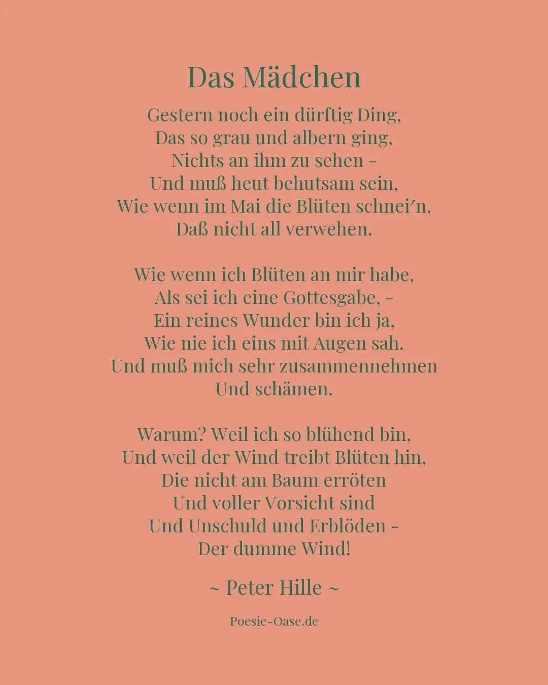 Illustration zu Das Mädchen