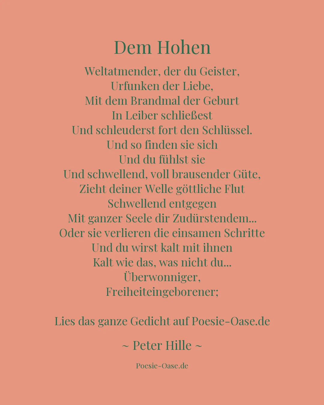 Illustration zu Dem Hohen