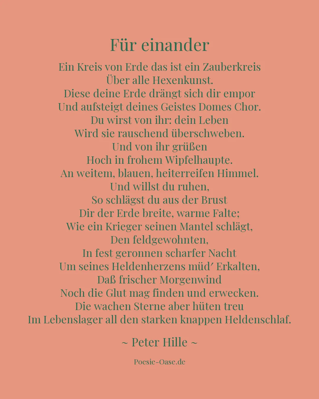 Illustration zu Für einander