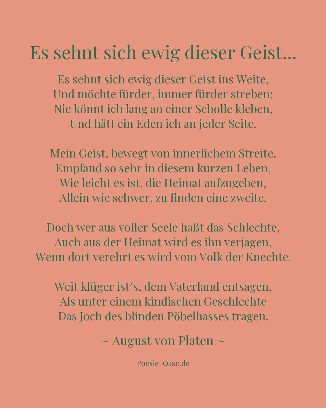 Illustration zu Es sehnt sich ewig dieser Geist...