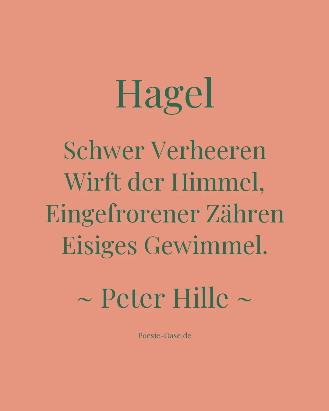 Illustration zu Hagel