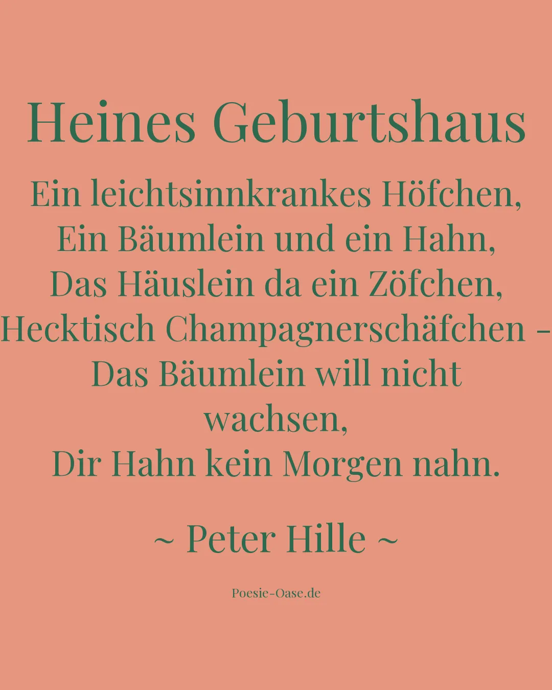 Illustration zu Heines Geburtshaus