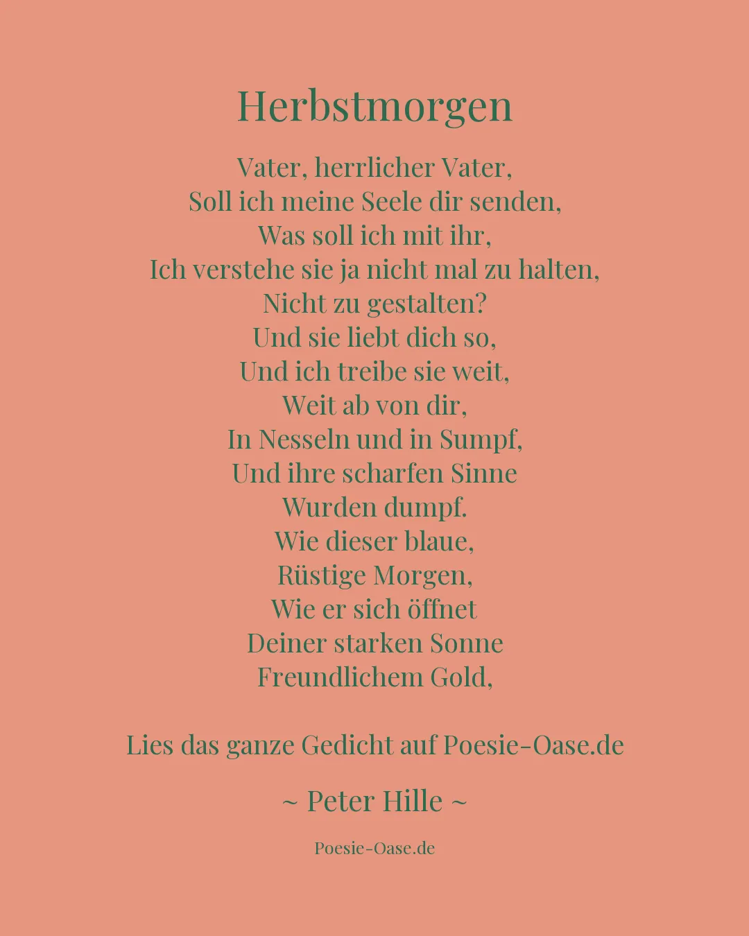 Illustration zu Herbstmorgen