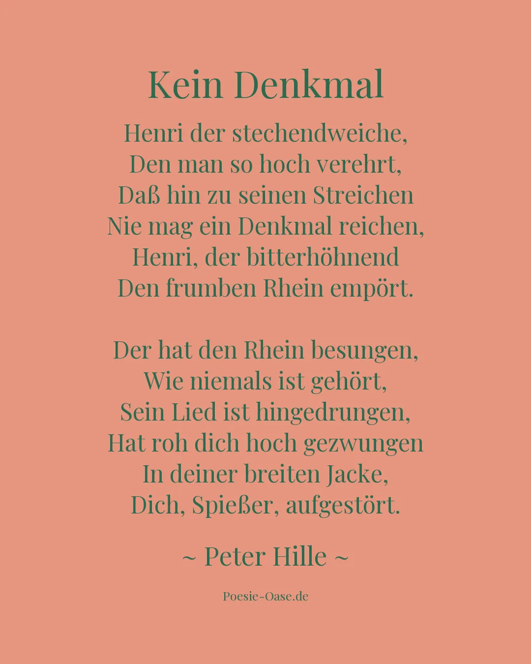 Illustration zu Kein Denkmal