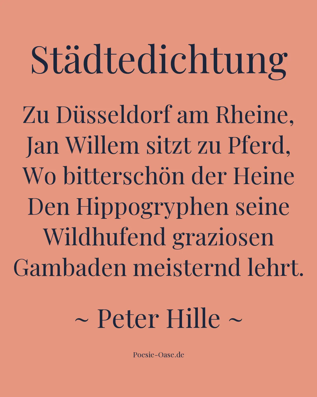 Illustration zu Städtedichtung