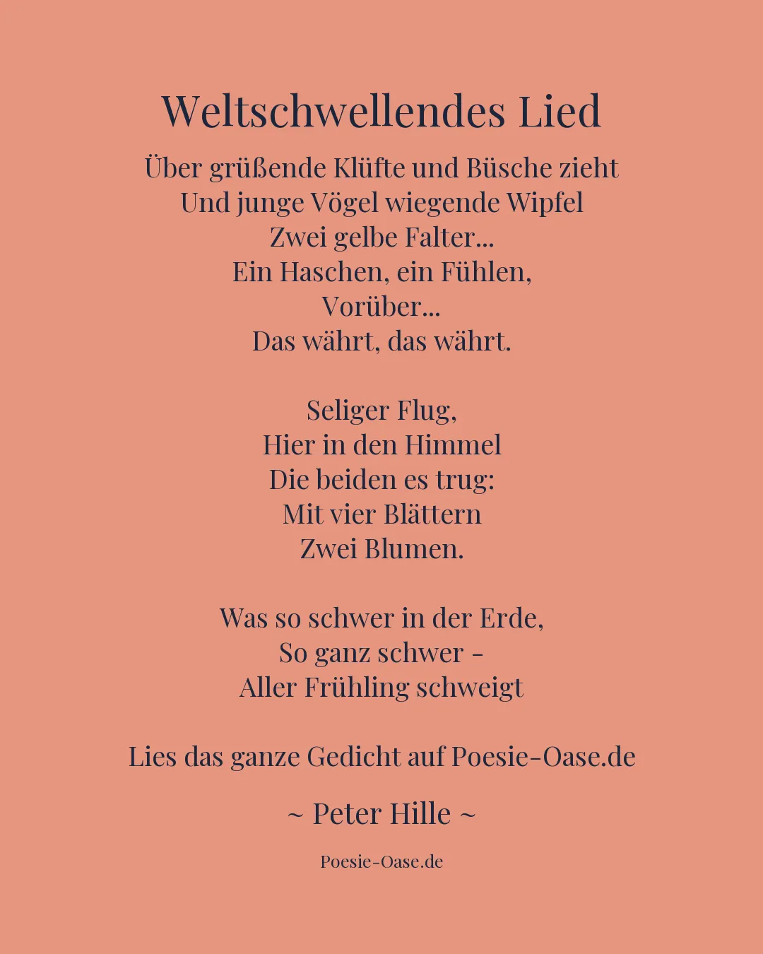 Illustration zu Weltschwellendes Lied