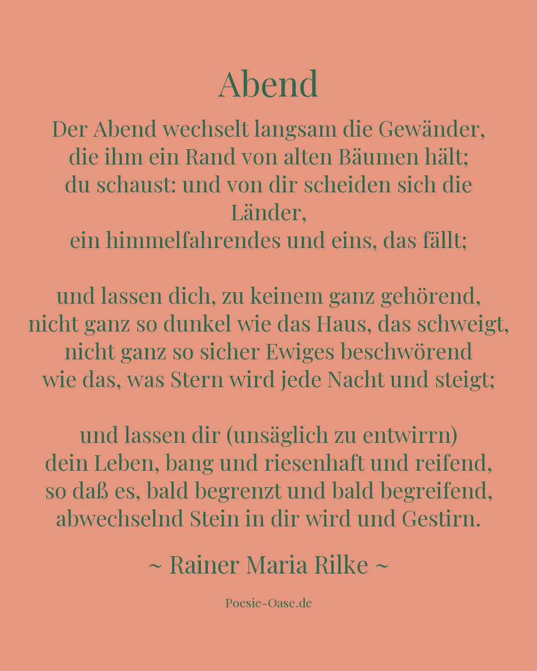 Illustration zu Abend