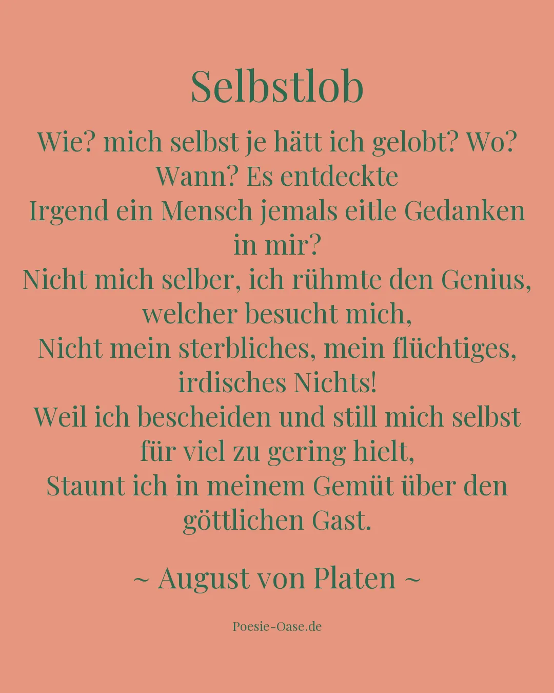 Illustration zu Selbstlob