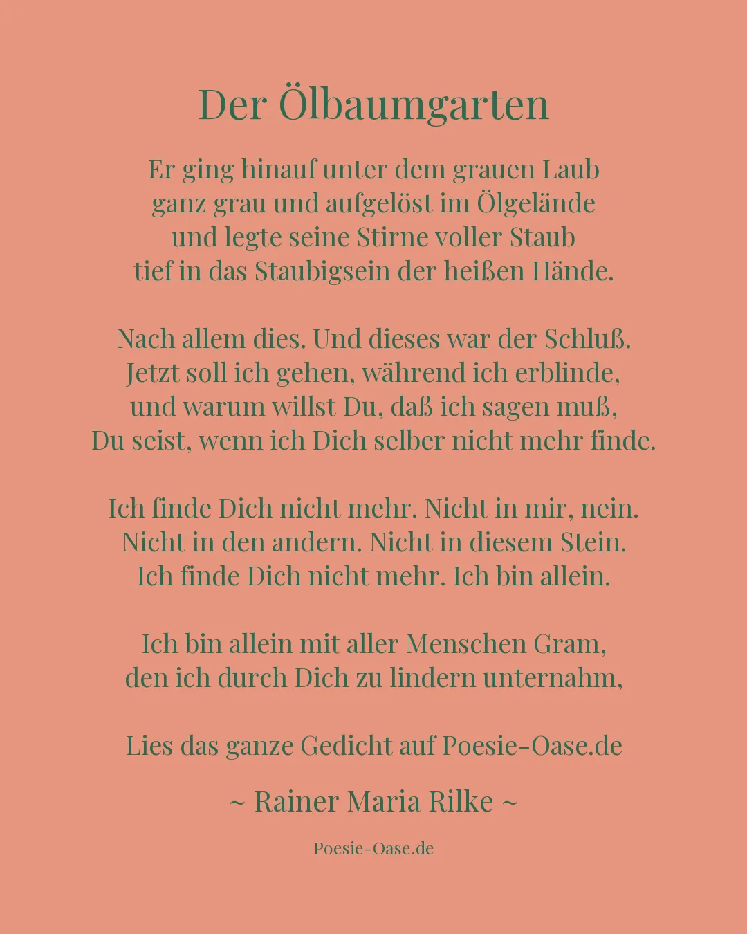 Illustration zu Der Ölbaumgarten