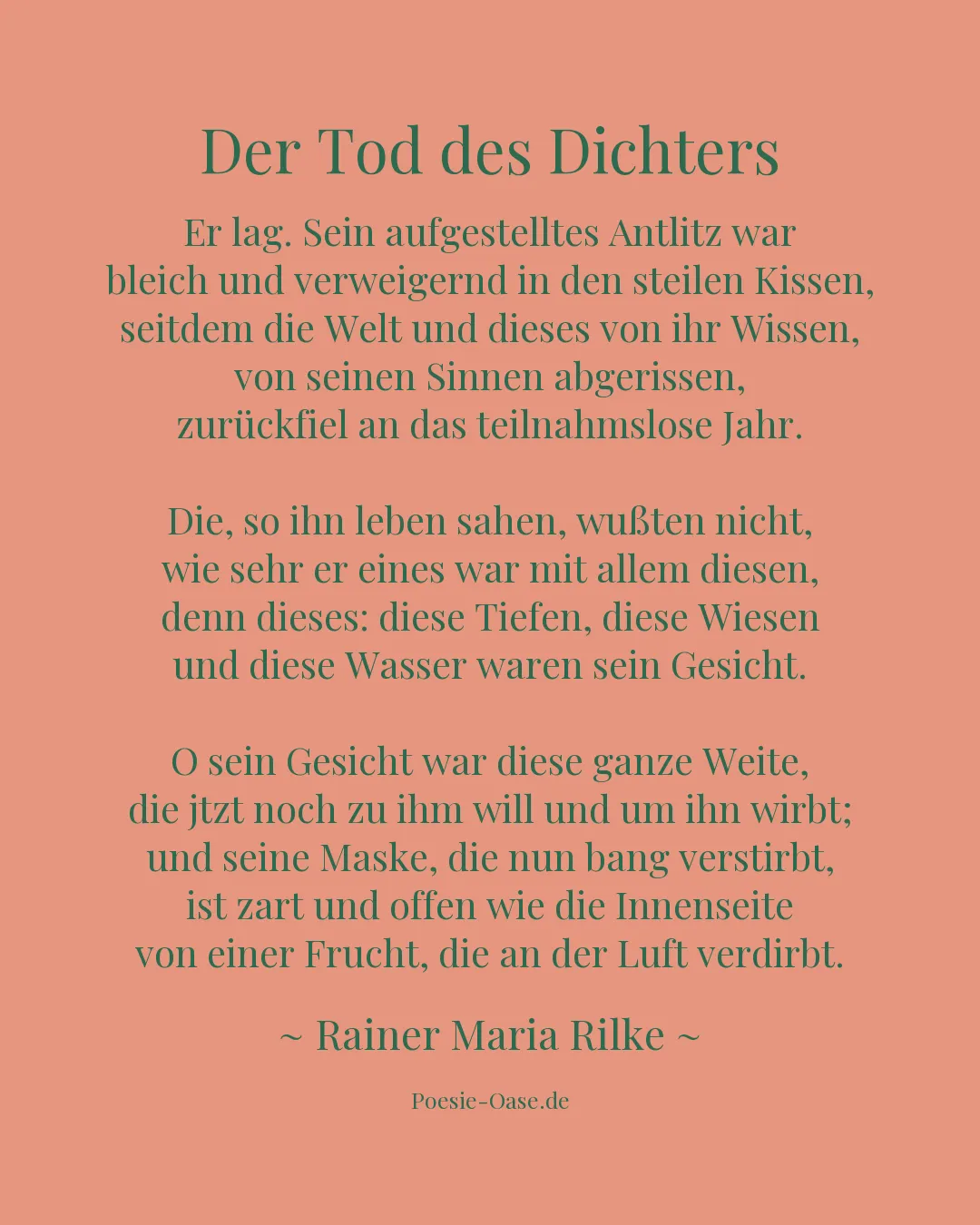 Illustration zu Der Tod des Dichters