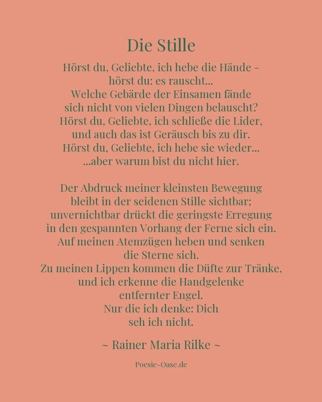 Illustration zu Die Stille