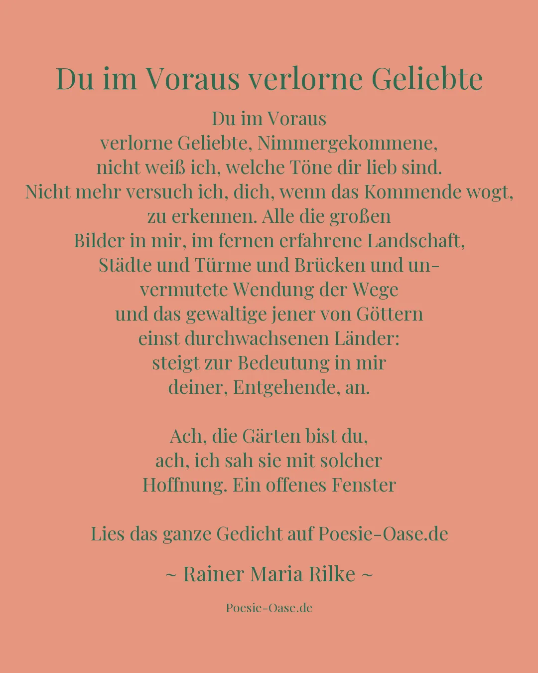 Illustration zu Du im Voraus verlorne Geliebte
