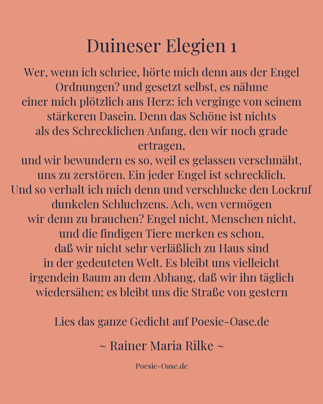 Illustration zu Duineser Elegien 1