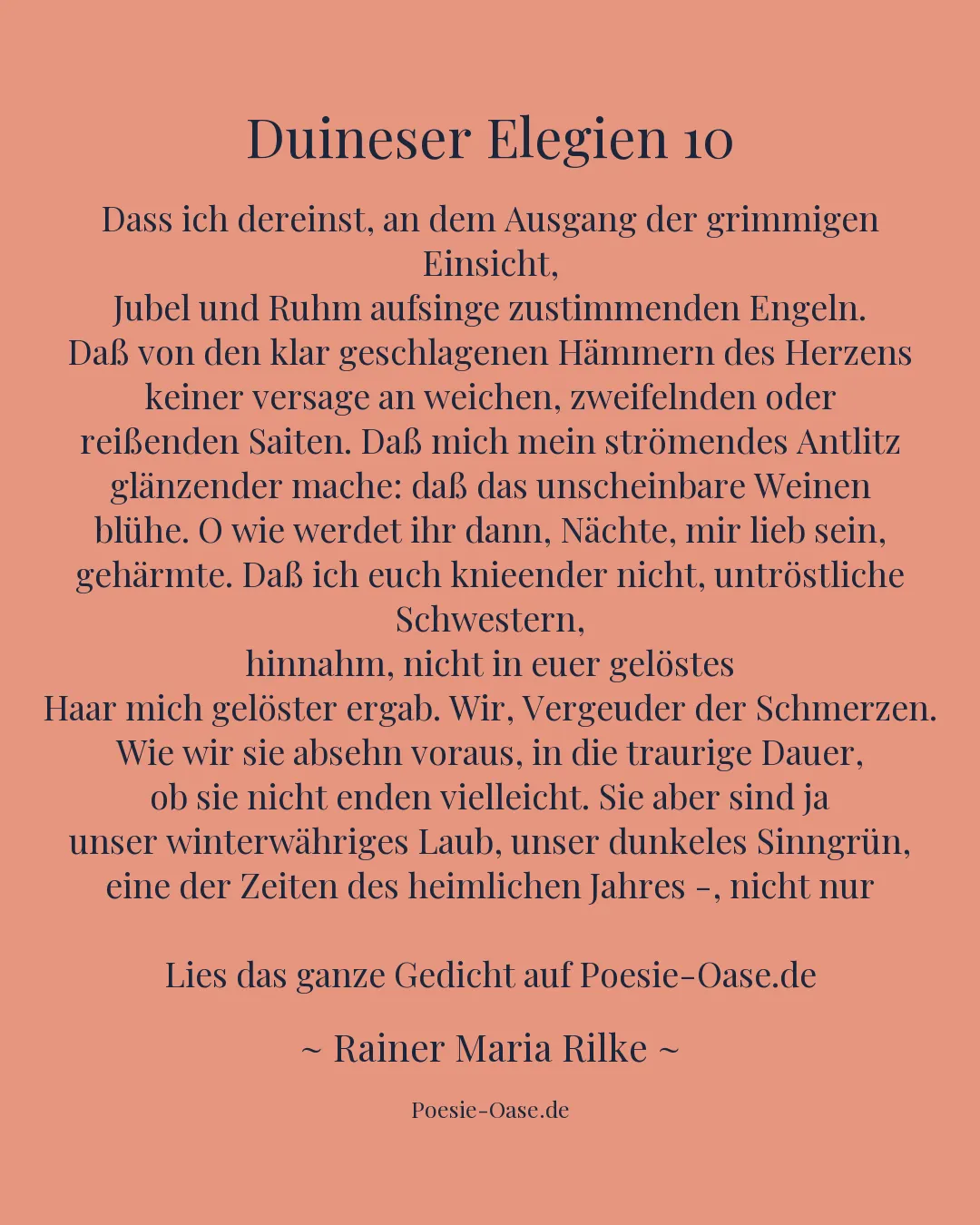 Illustration zu Duineser Elegien 10