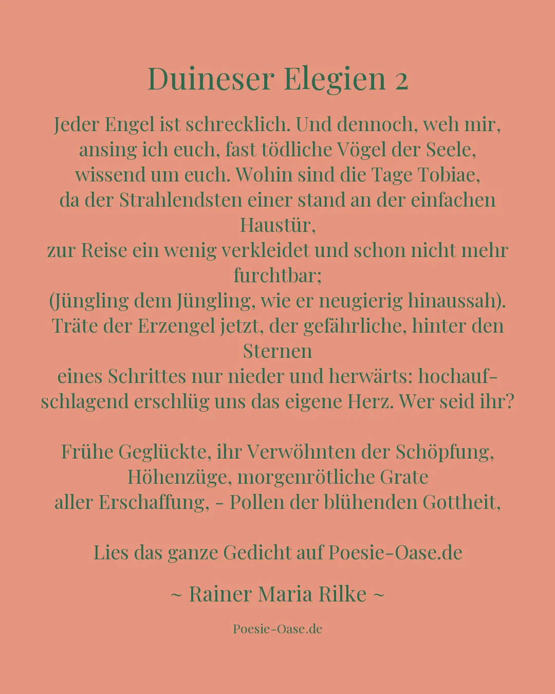 Illustration zu Duineser Elegien 2