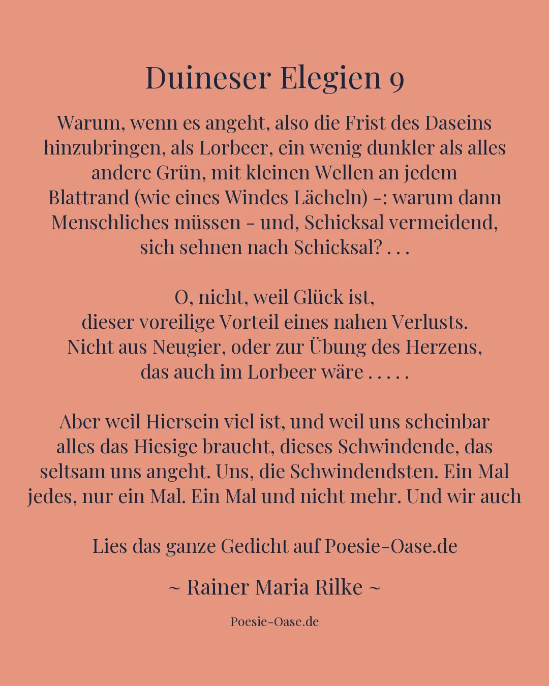 Illustration zu Duineser Elegien 9
