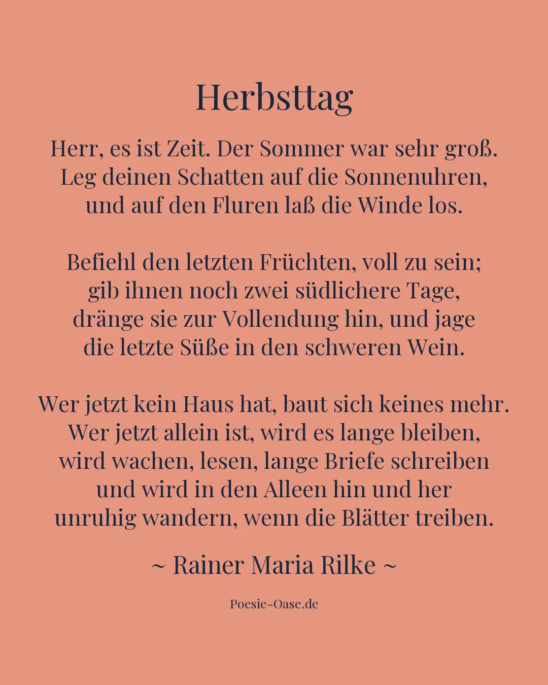 Illustration zu Herbsttag