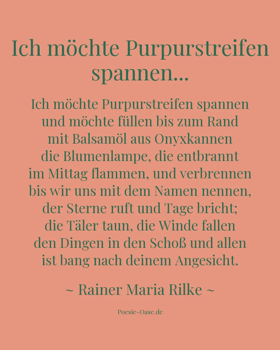 Illustration zu Ich möchte Purpurstreifen spannen...