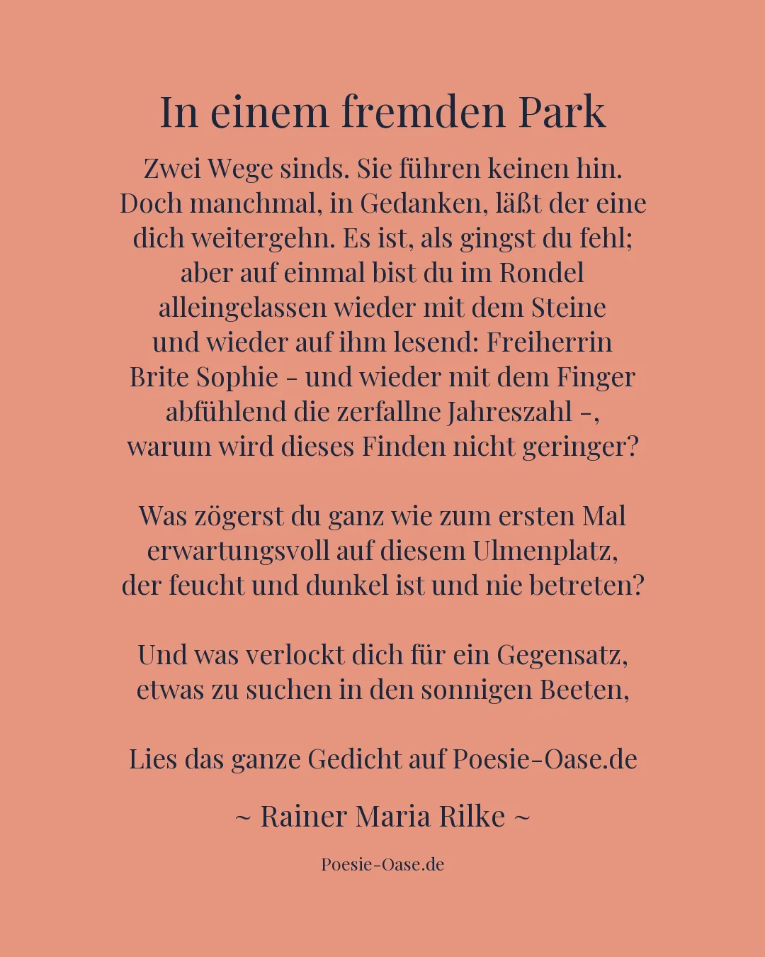 Illustration zu In einem fremden Park