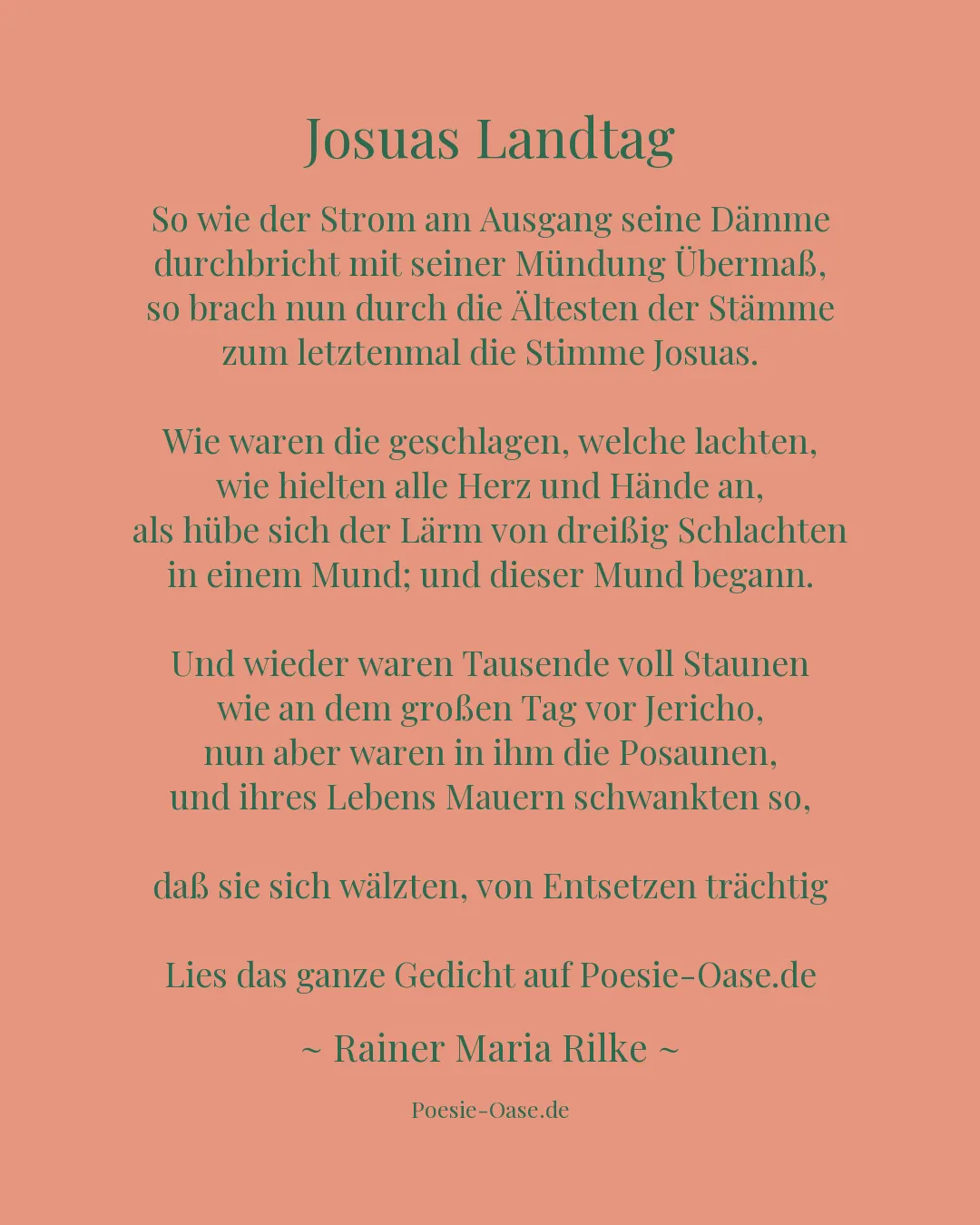 Illustration zu Josuas Landtag