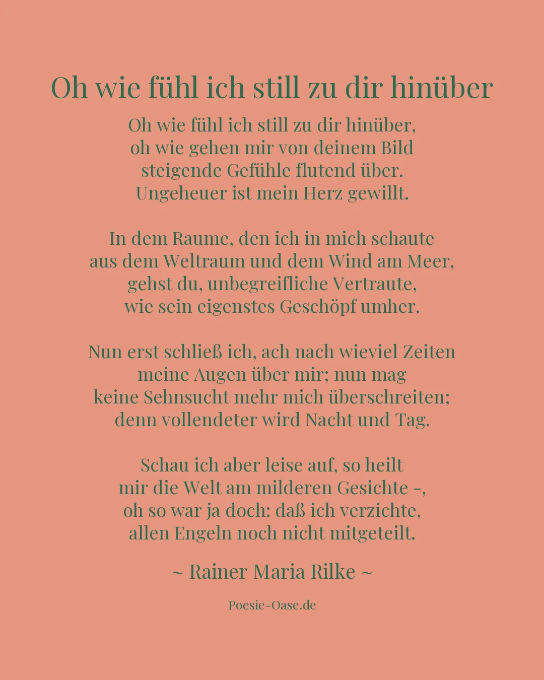 Illustration zu Oh wie fühl ich still zu dir hinüber