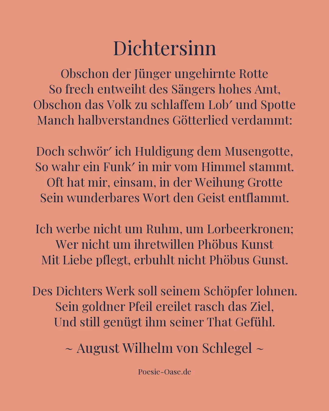 Illustration zu Dichtersinn