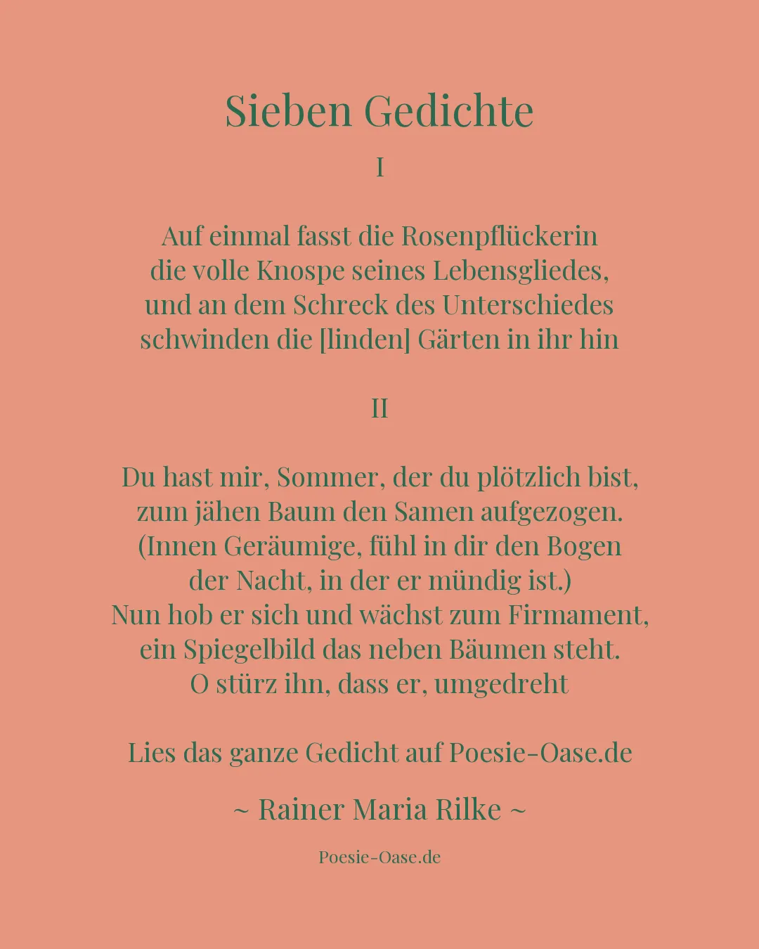 Illustration zu Sieben Gedichte