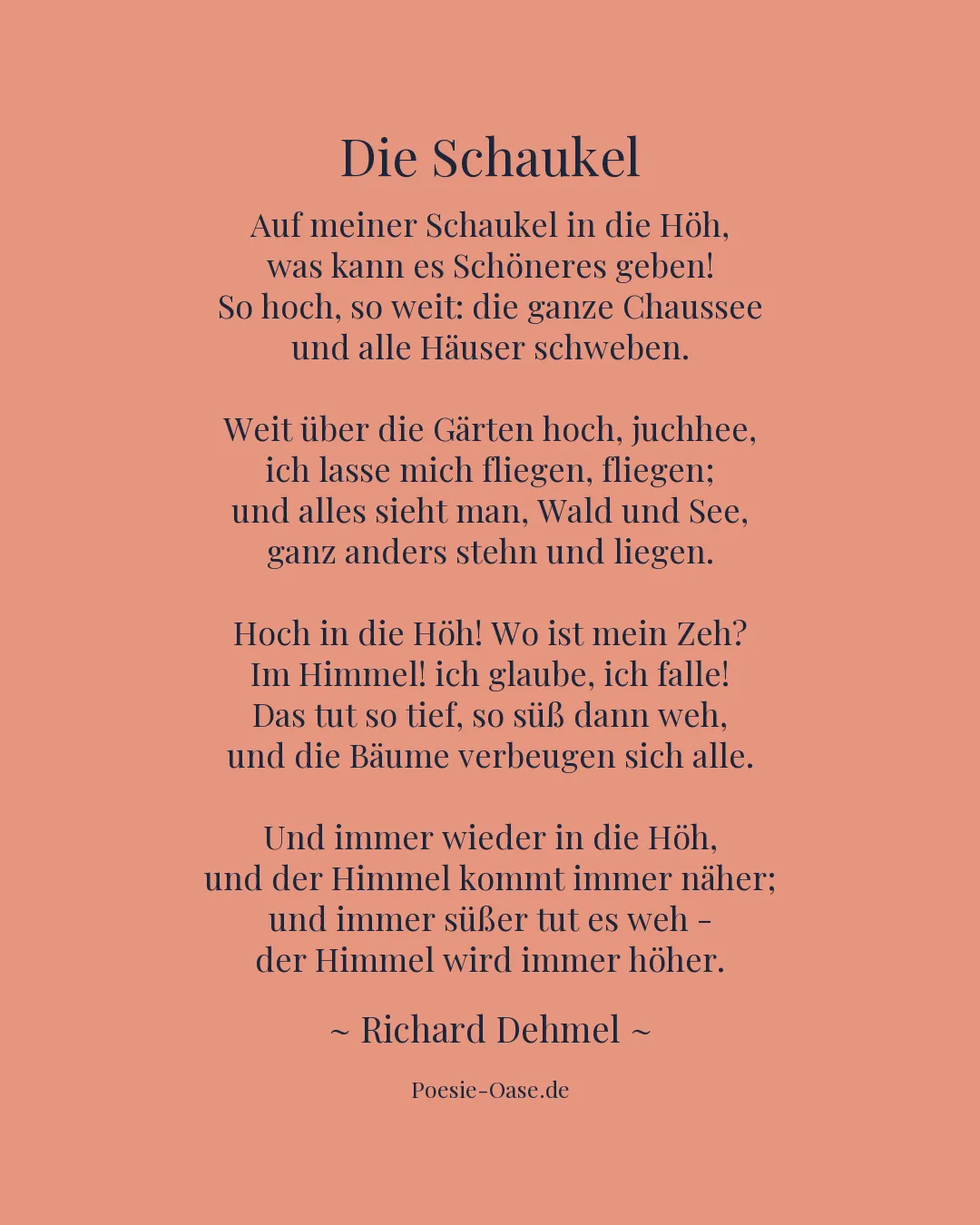 Illustration zu Die Schaukel