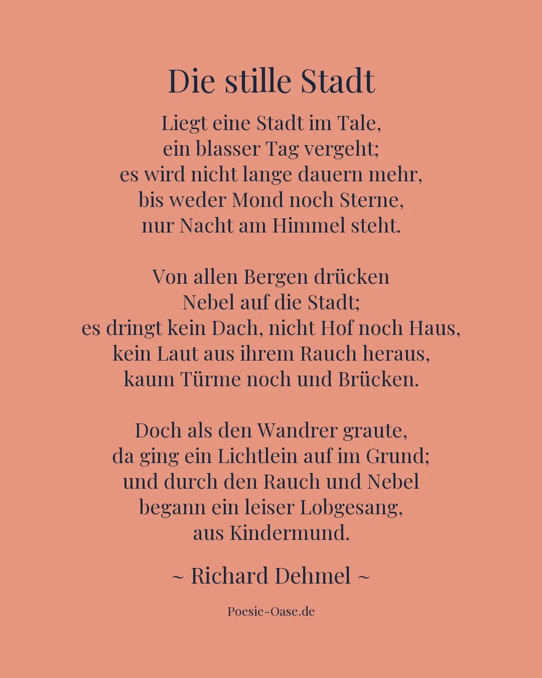 Illustration zu Die stille Stadt