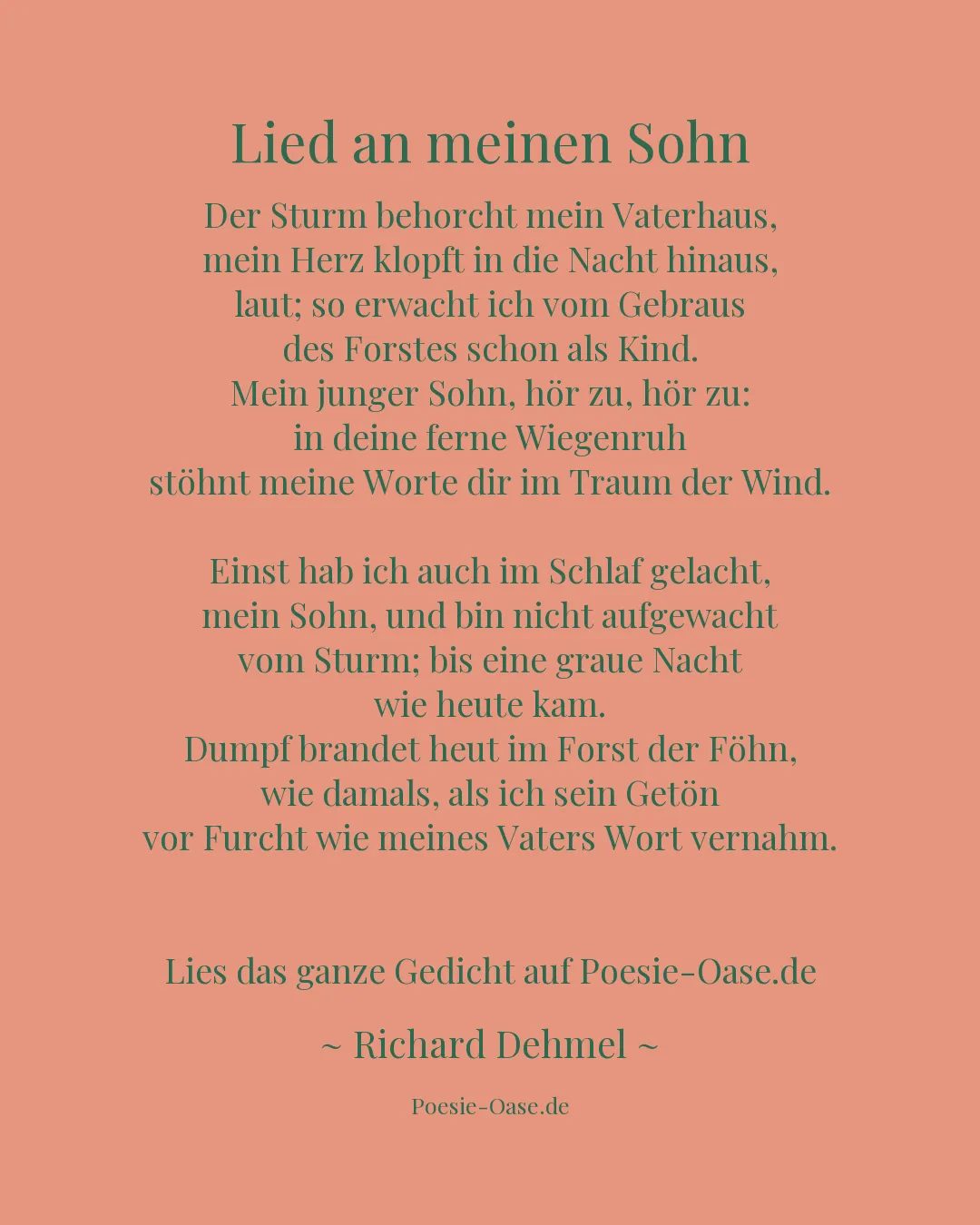 Illustration zu Lied an meinen Sohn