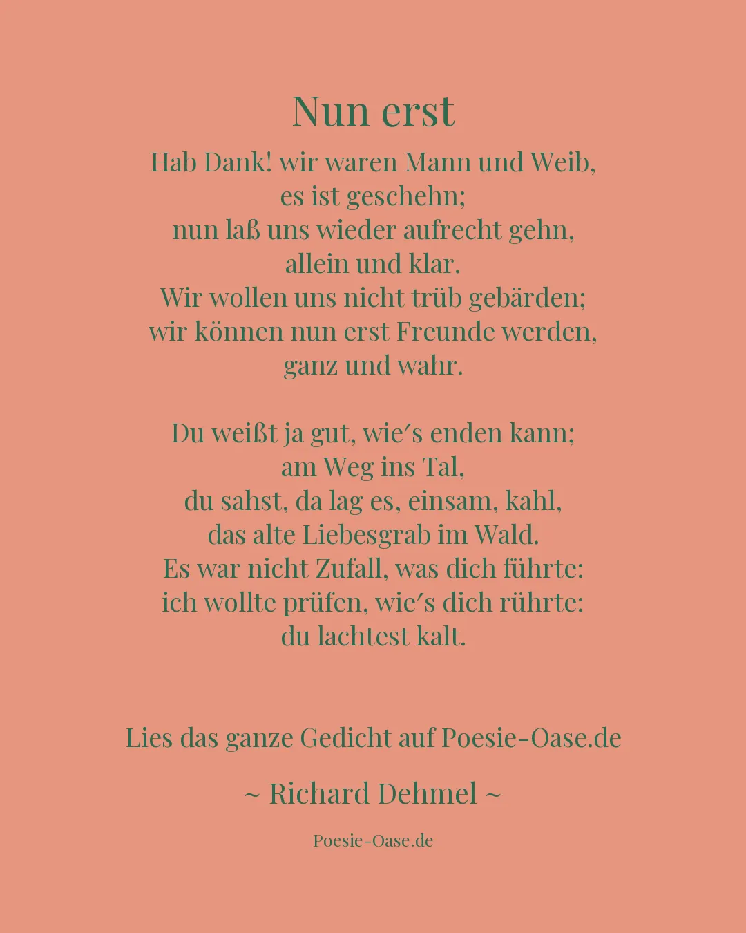 Illustration zu Nun erst