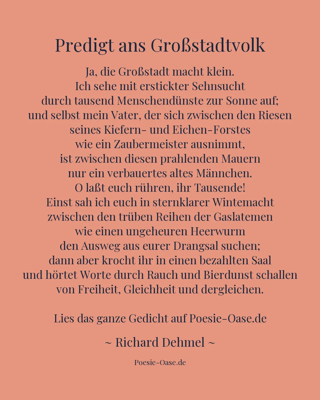 Illustration zu Predigt ans Großstadtvolk