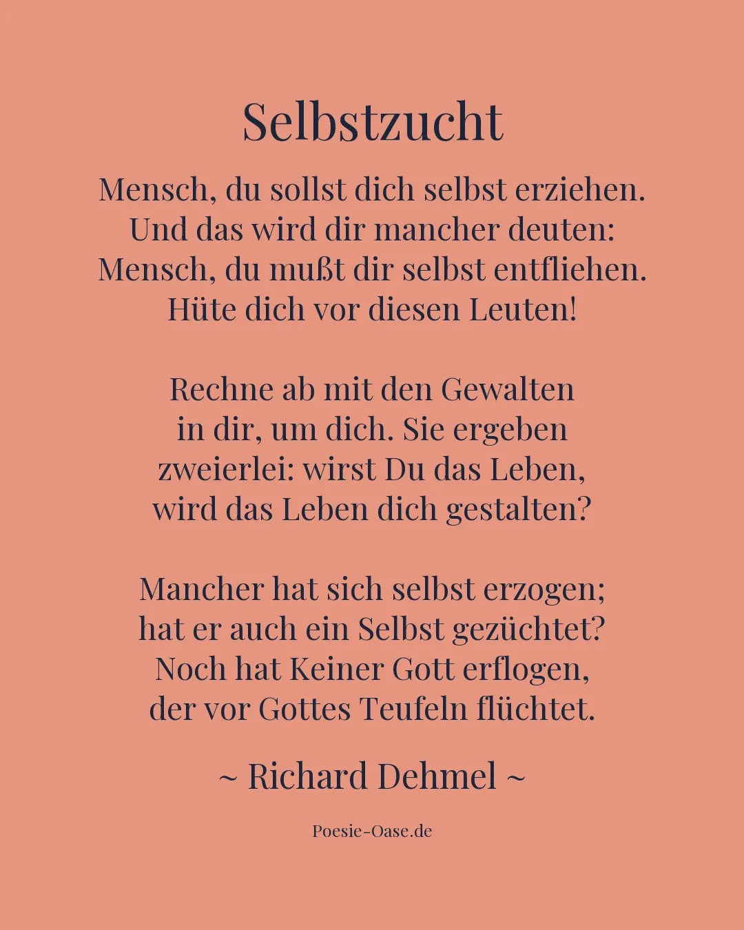 Illustration zu Selbstzucht