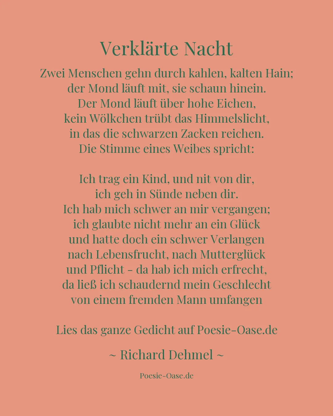 Illustration zu Verklärte Nacht