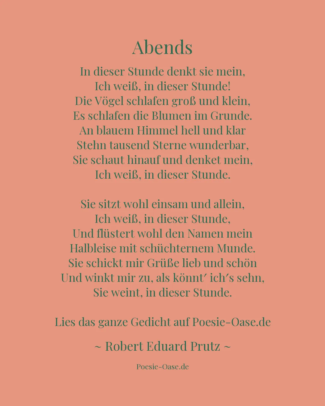 Illustration zu Abends