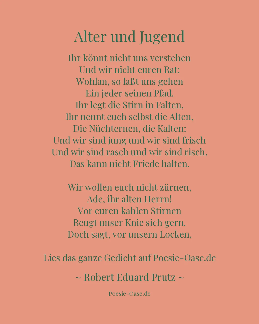 Illustration zu Alter und Jugend