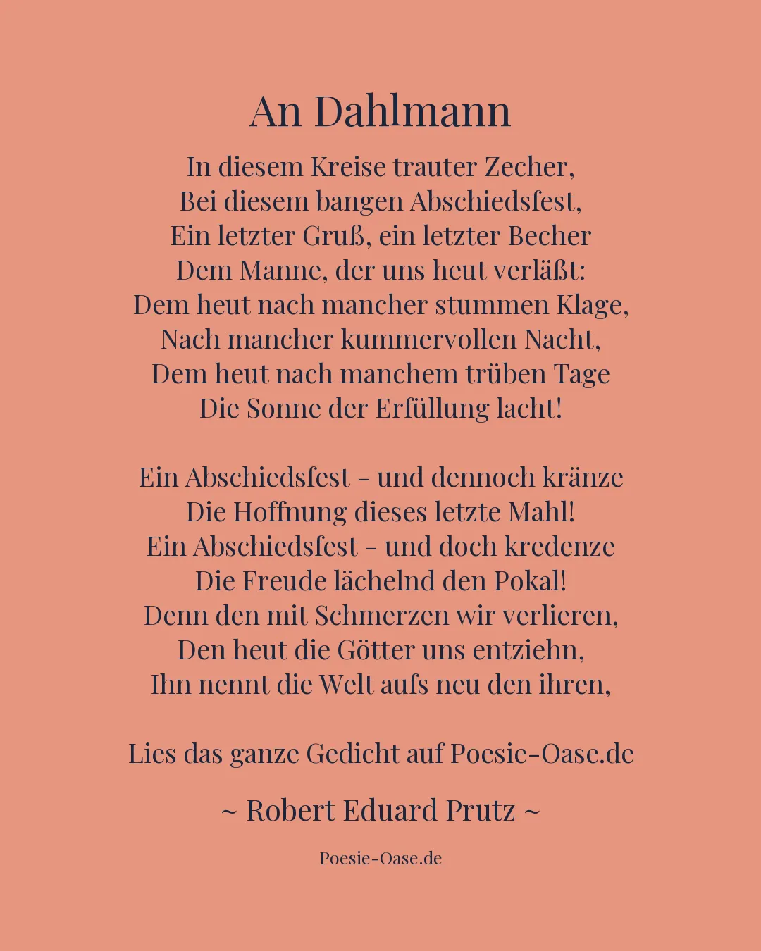 Illustration zu An Dahlmann