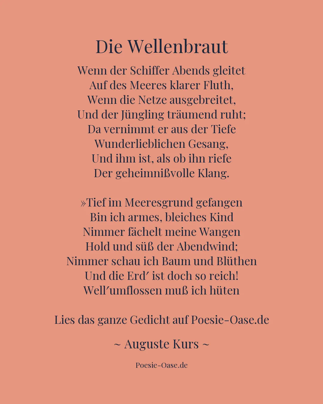Illustration zu Die Wellenbraut