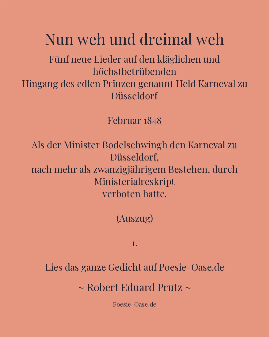 Illustration zu Nun weh und dreimal weh