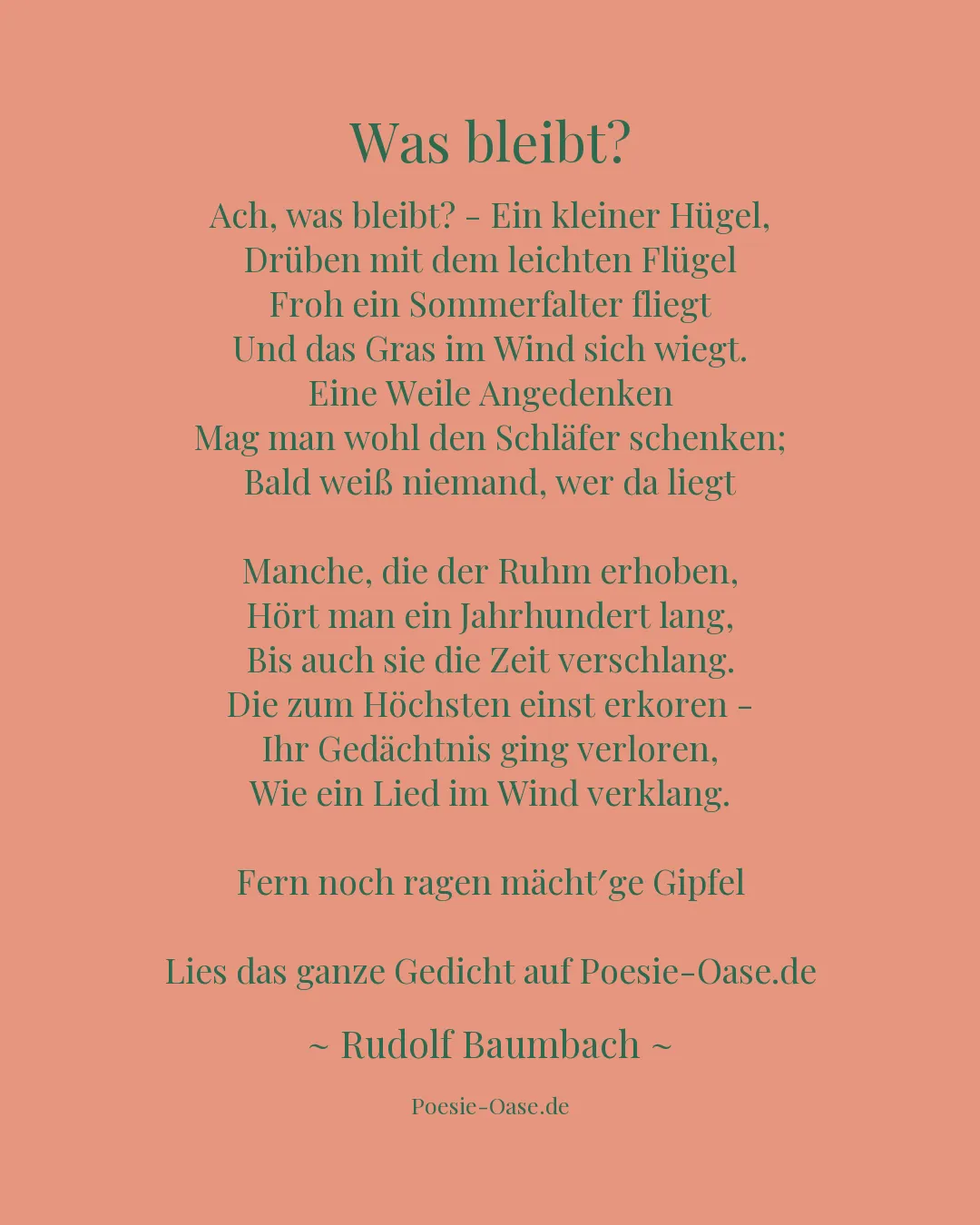 Illustration zu Was bleibt?